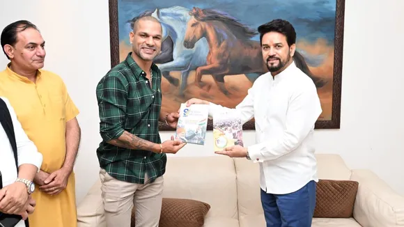 Anurag Thakur Shikhar Dhawan