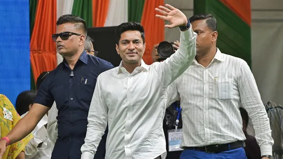 TMC's Abhishek Banerjee addressing election rally