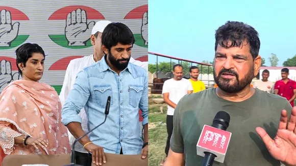 Brij Bhushan Sharan Singh Vinesh Phogat Bajrang Punia