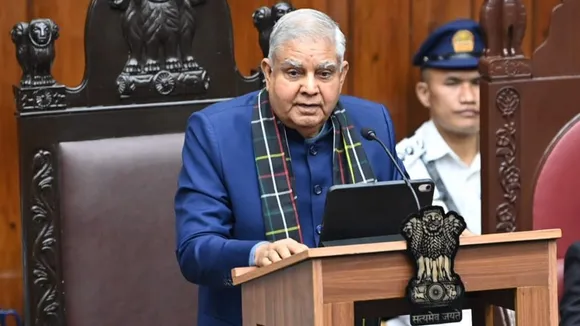 Vice-President,Jagdeep Dhankhar addressed the 9th Mizoram Legislative Assembly in Aizawl, Mizoram today. 
