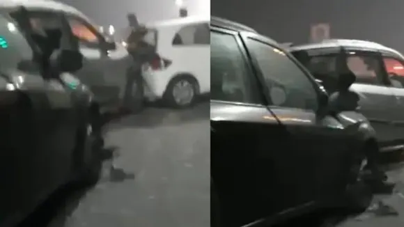 Car driver hits multiple vehicles in Noida