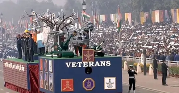 Veterans tableau at Kartavya Path