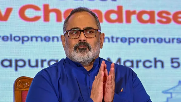 Union Minister of State for Skill Development and Entrepreneurship Rajeev Chandrasekhar
