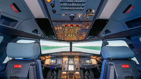 Boeing simulator training facility of Air India Cockpit