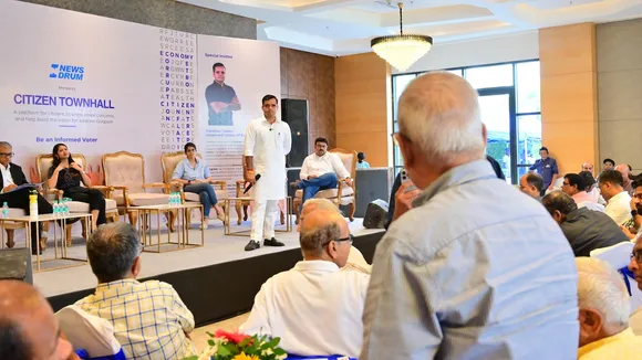 Vardhan Yadav at the NewsDrum presents Citizen Townhall in Gurugram on Sunday, September 29, 2024