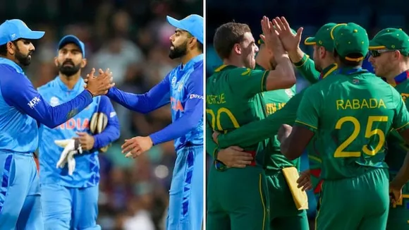 India and South Africa cricket team at T20 World Cup 2022