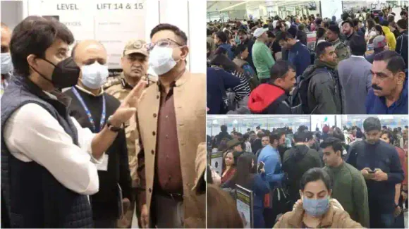 Delhi airport Congestion Jyotiraditya Scindia