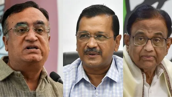 Ajay Maken, Arvind Kejriwal and P Chidambaram