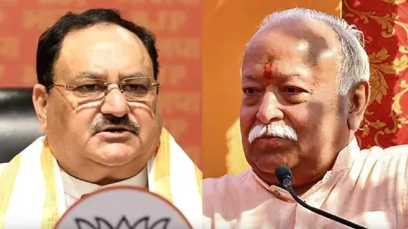 JP Nadda and Mohan Bhagwat