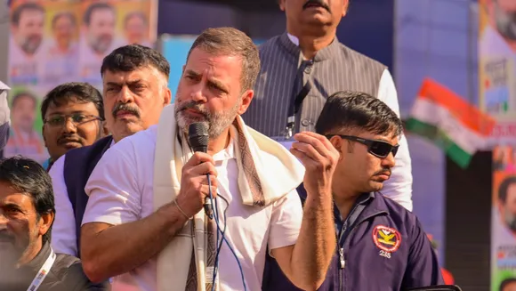 Congress leader Rahul Gandhi during the 'Bharat Jodo Nyay Yatra', in Dhanbad