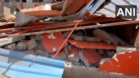 shiv sena ubt shakha razed