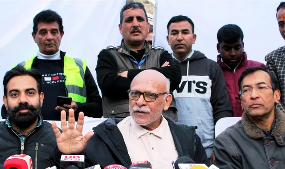 Officer on Special Duty (OSD) Bhaskar Khulbe briefs the media during the rescue operation of 41 workers trapped inside the Silkyara tunnel
