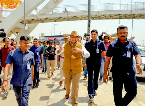 Delhi Lt. Governor VK Saxena Yamuna