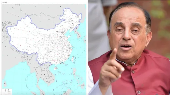 Subramanian Swamy China map