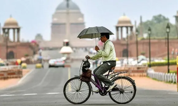 Humid sunny morning delhi