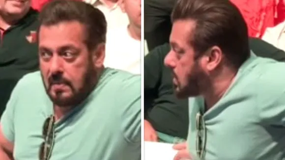 Screengrab from a videos of the Salman Khan appearing bothered by an injury at an event