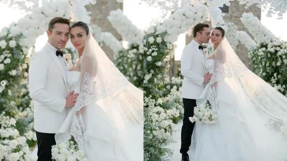 Amy Jackson and Ed Westwick tied the knot over the weekend in a wedding in Italy