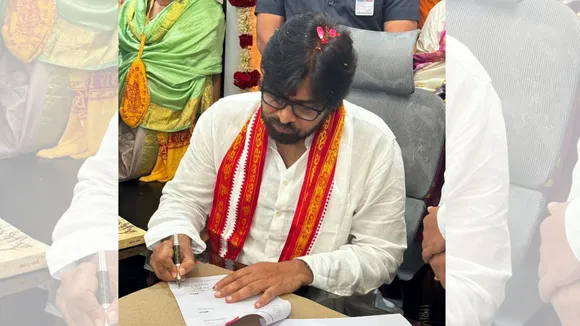 Andhra Pradesh Deputy Chief Minister and Jana Sena Chief Pawan Kalyan assumes office.
