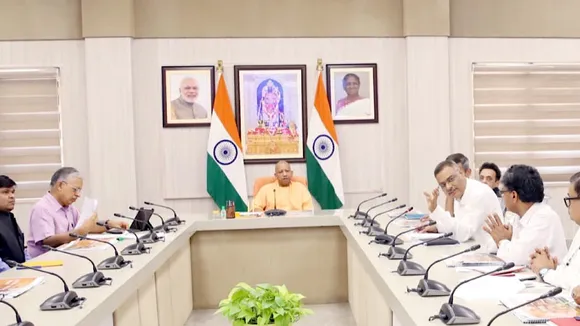 Chief Minister Yogi Adityanath reviewed the presentation regarding the construction site, layouts, facilities, and decorations