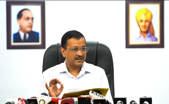 Delhi Chief Minister Arvind Kejriwal press