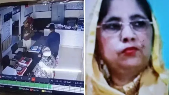 Aligarh Police Shots woman