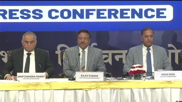 Election commission press conference