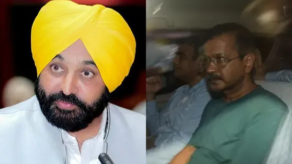 Punjab Chief Minister Bhagwant Mann and Delhi Chief Minister Arvind Kejriwal