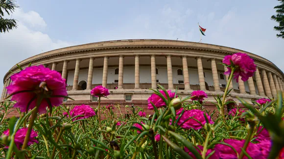 In this Thursday, July 22, 2021, file photo, the Parliament House building, in New Delhi