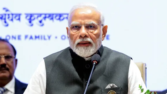 Prime Minister Narendra Modi at the Partnership for Global Infrastructure and Investment & India-Middle East-Europe Economics Corridor event during the G20 Summit 2023, in New Delhi, Saturday, Sept. 9, 2023