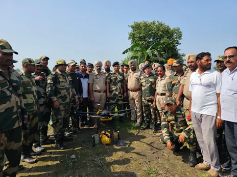 Pakistani drone heroin Punjab BSF