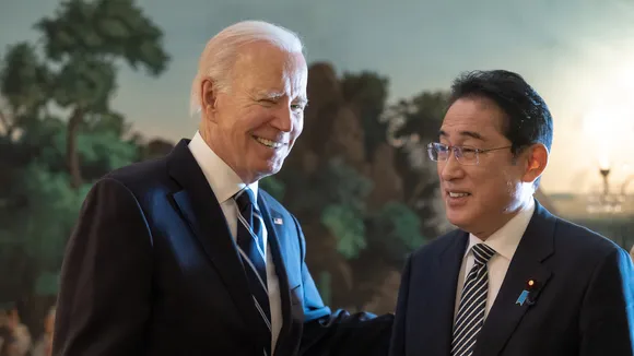 US President Joe Biden and Prime Minister Fumio Kishida of Japan