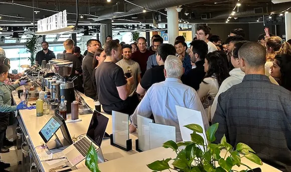 Elon Musk at Twitter headquarters