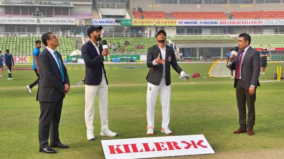 Toss between India and Bagnladesh for the second test