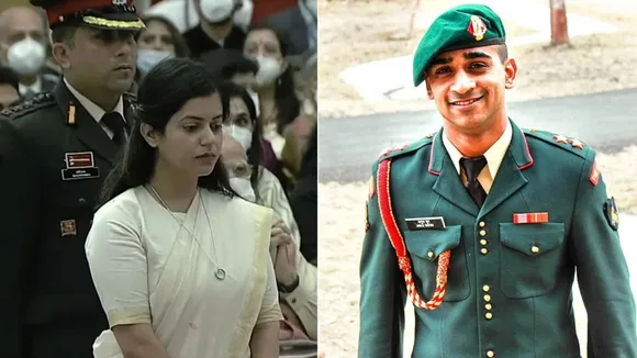 widow of Major Anuj Sood Akriti Sood