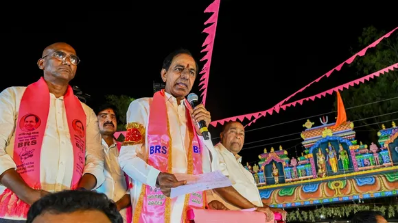 Bharat Rashtra Samithi president K Chandrashekar Rao