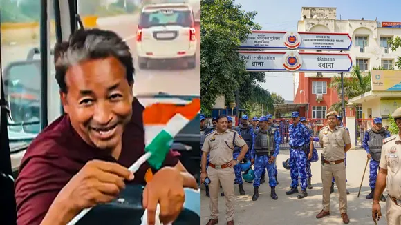 Climate activist Sonam Wangchuk during his 'Delhi Chalo Padyatra', demanding the inclusion of Ladakh in the Sixth Schedule of the Indian Constitution.