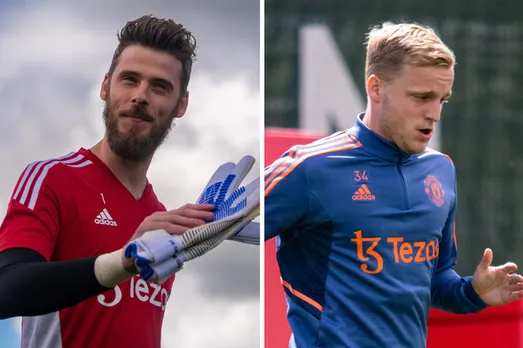 David De Gea Donny Van De Beek Manchester United
