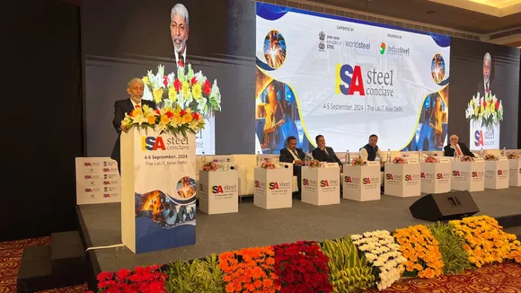 Amarendu Prakash, Chairman SAIL addressed the inaugural session of 5th ISA Steel Conclave at New Delhi