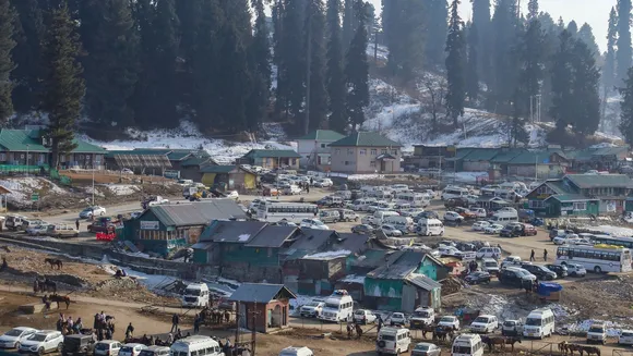 Deserted ski resort at Gulmarg, in Baramulla district