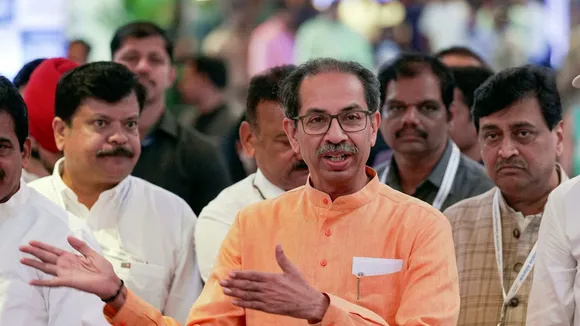 Shiv Sena (UBT) Chief Uddhav Thackeray at INDIA alliance meeting in Mumbai