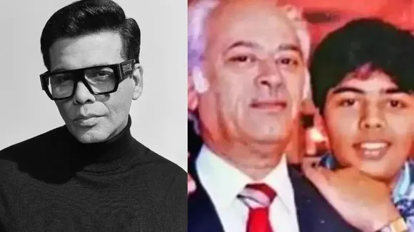 Karan Johar and his father Yash Johar