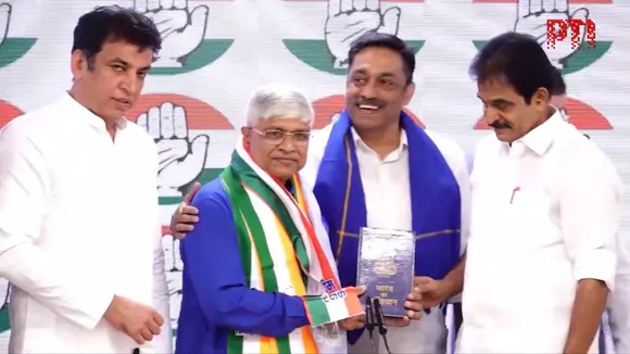 Delhi AAP MLA Rajendra Pal Gautam joined Congres at the AICC headquarters in the presence of general secretary KC Venugopal on Friday