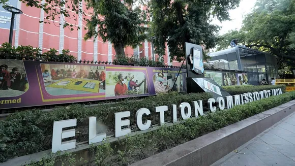 The Election Commission of India (ECI) building, in New Delhi, Wednesday, Feb. 28, 2024