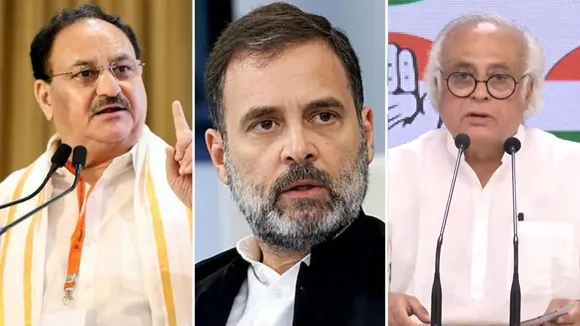 J P Nadda Rahul Gandhi Jairam Ramesh
