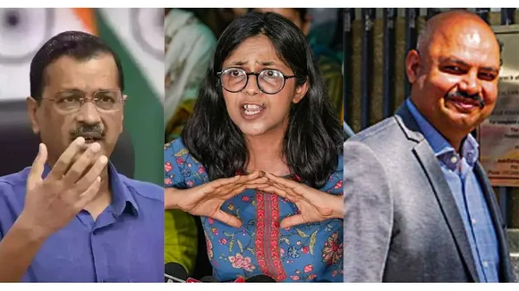 Arvind Kejriwal Swati Maliwal Bibhav Kumar