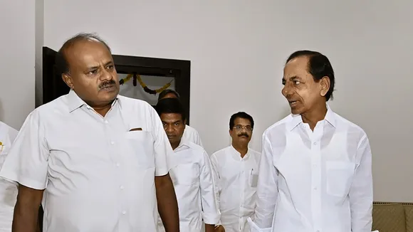 KCR with HD Kumaraswamy BRS JDS karnataka