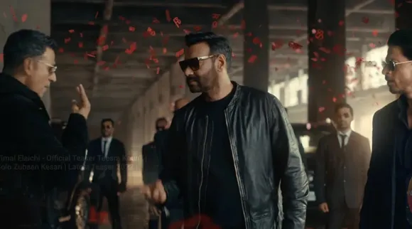 Akshay Kumar, Ajay Devgn and Shah Rukh Khan in a Vimal Elaichi ad