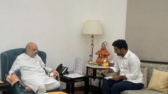 Nara Lokesh meets Amit Shah