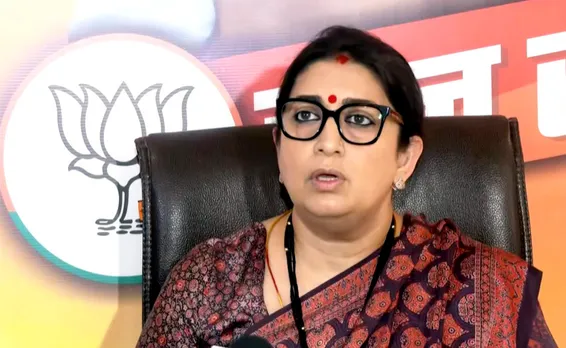 Smriti Irani addresses media