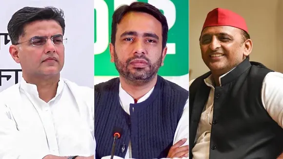 Sachin Pilot, Jayant Chaudhary and Akhilesh Yadav